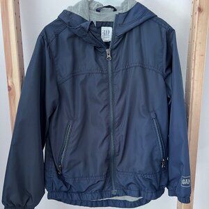 Gap Boys Kids Navy Blue Hooded Jacket ( 6-7 yrs )